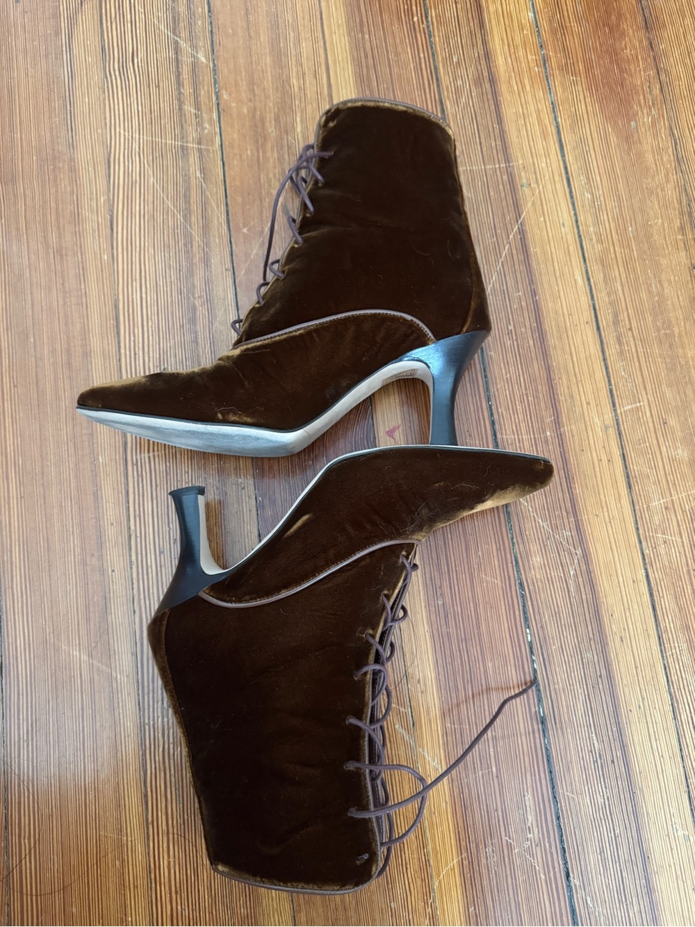 Dôen Dasha Boots in Hickory Velvet Size 38/US 7.5 - Picture 5 of 5